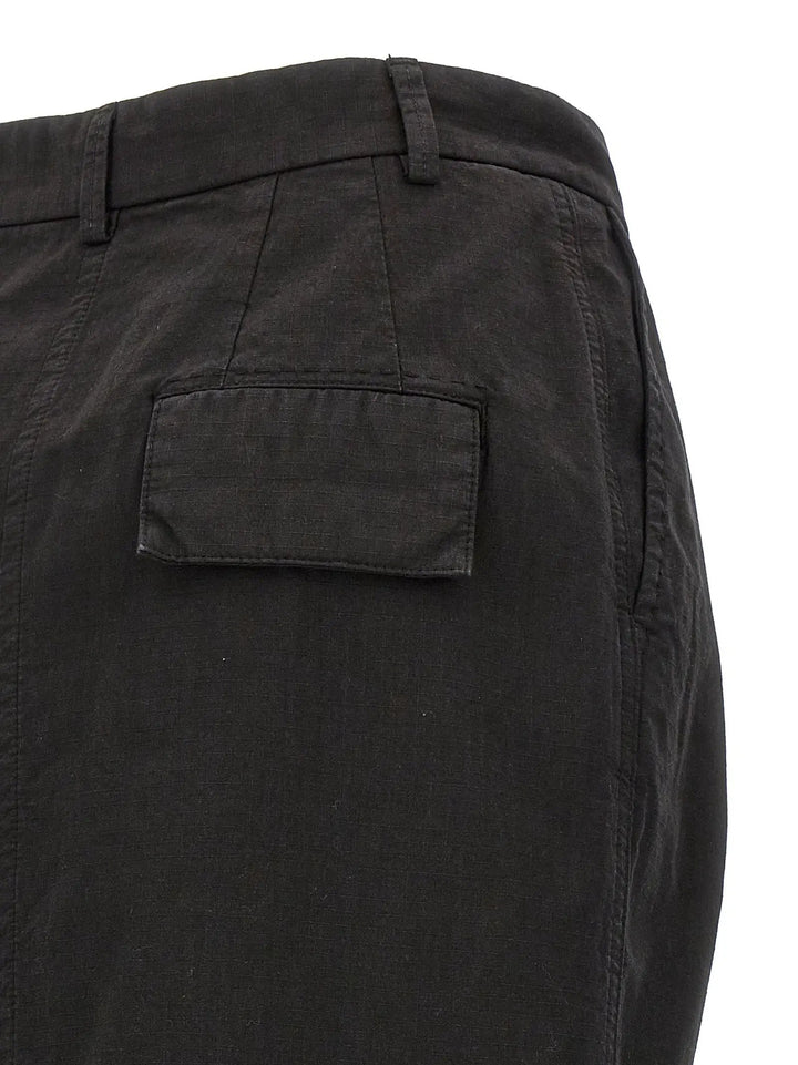 Armarium Black Cotton Mini Skirt