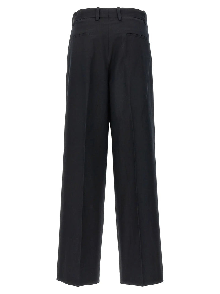 Armarium Black Cotton Casual Pants