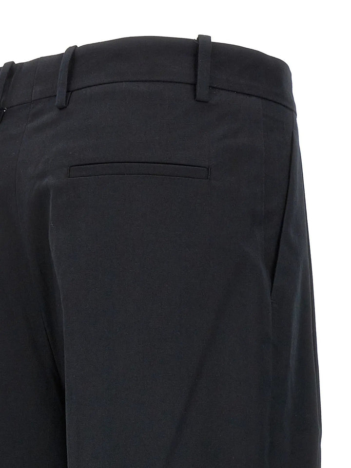 Armarium Black Cotton Casual Pants