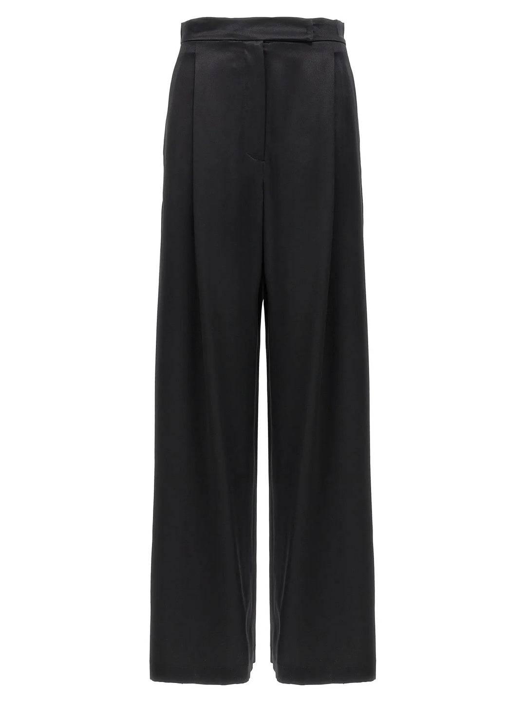 Max Mara Black Silk Casual Pants