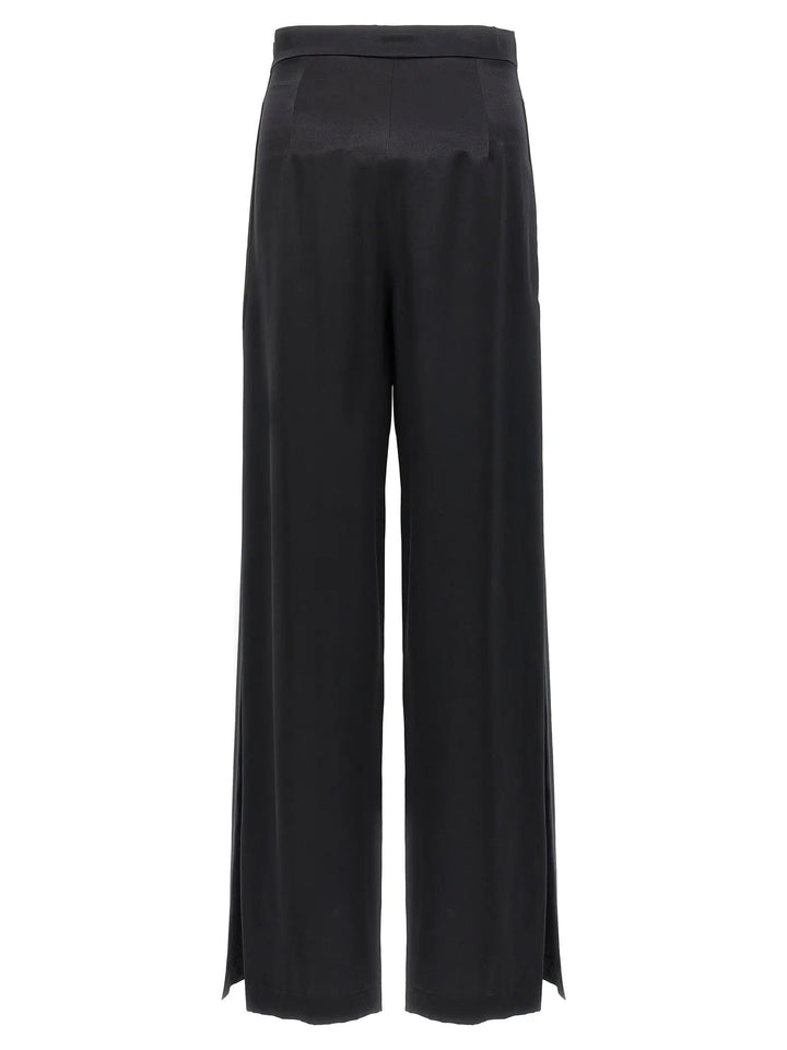 Max Mara Black Silk Casual Pants