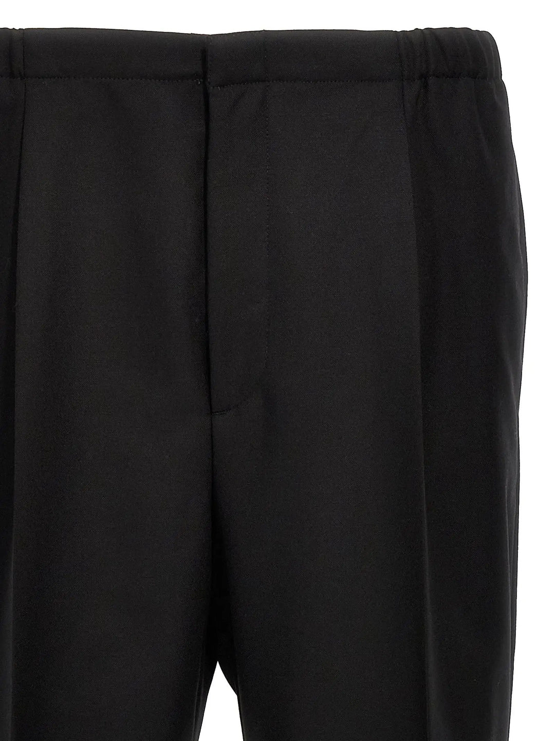 Fendi Black Virgin Wool Dress Pants