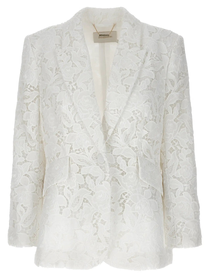 Zimmermann White Polyester Blazer