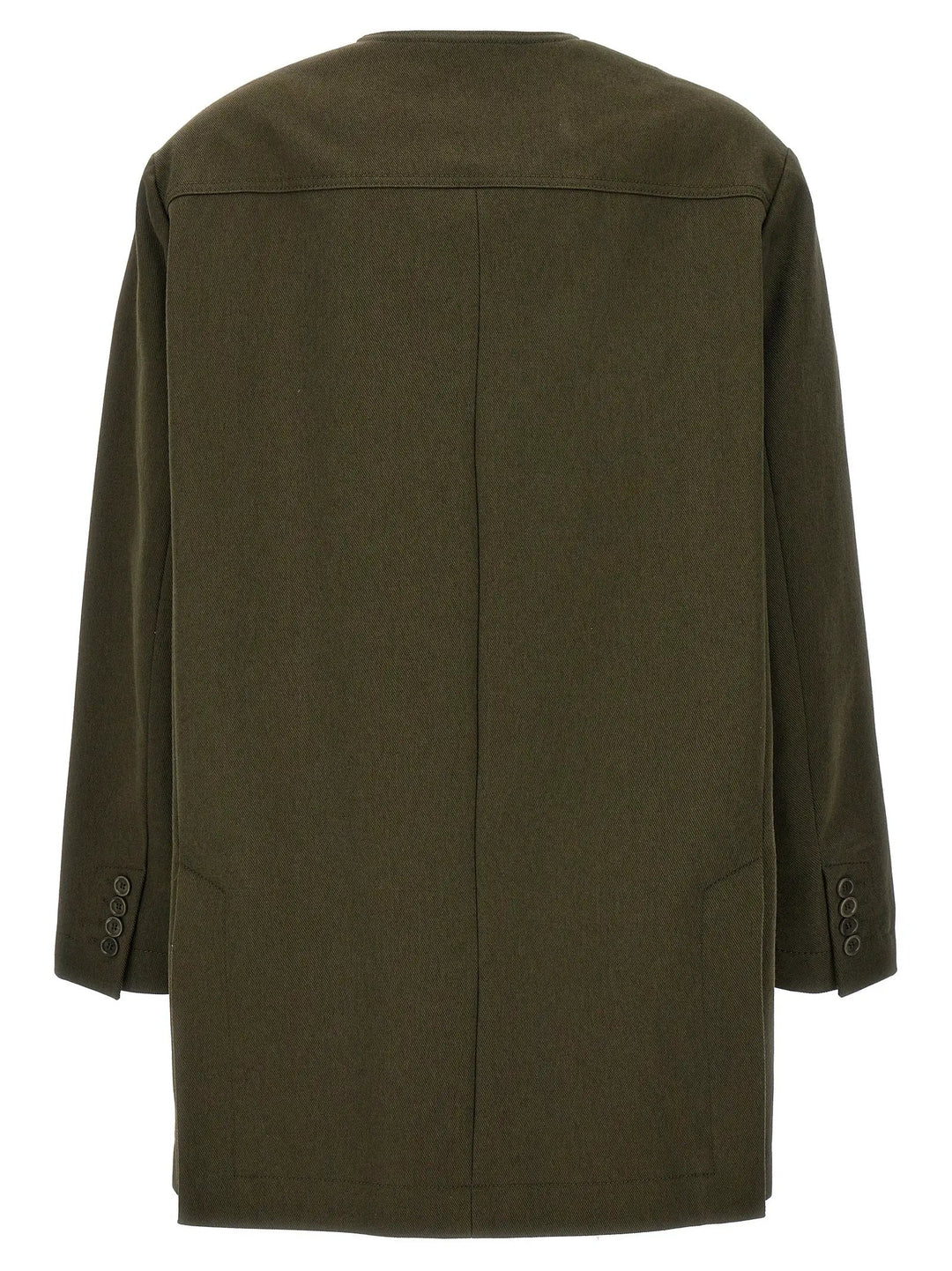 Max Mara Bicolor Cotton Full-Length Jacket