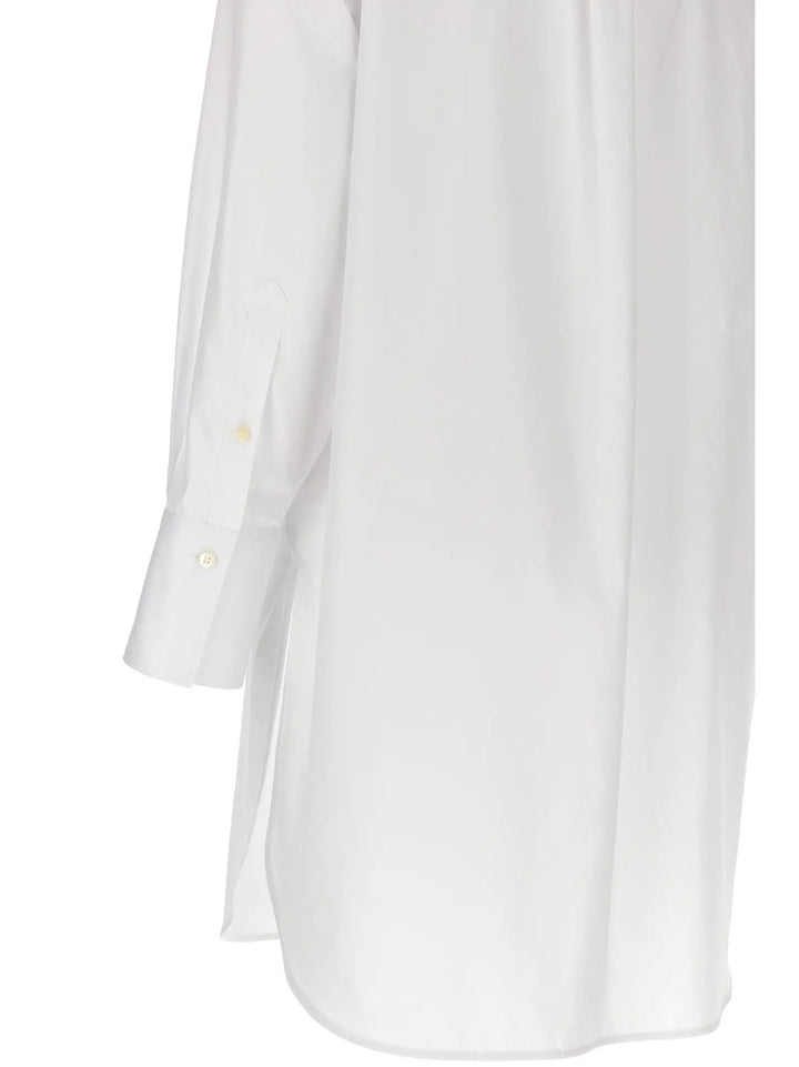 Alberto Biani White Cotton Blouse
