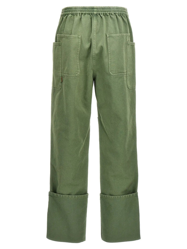 Max Mara Bicolor Cotton Casual Pants