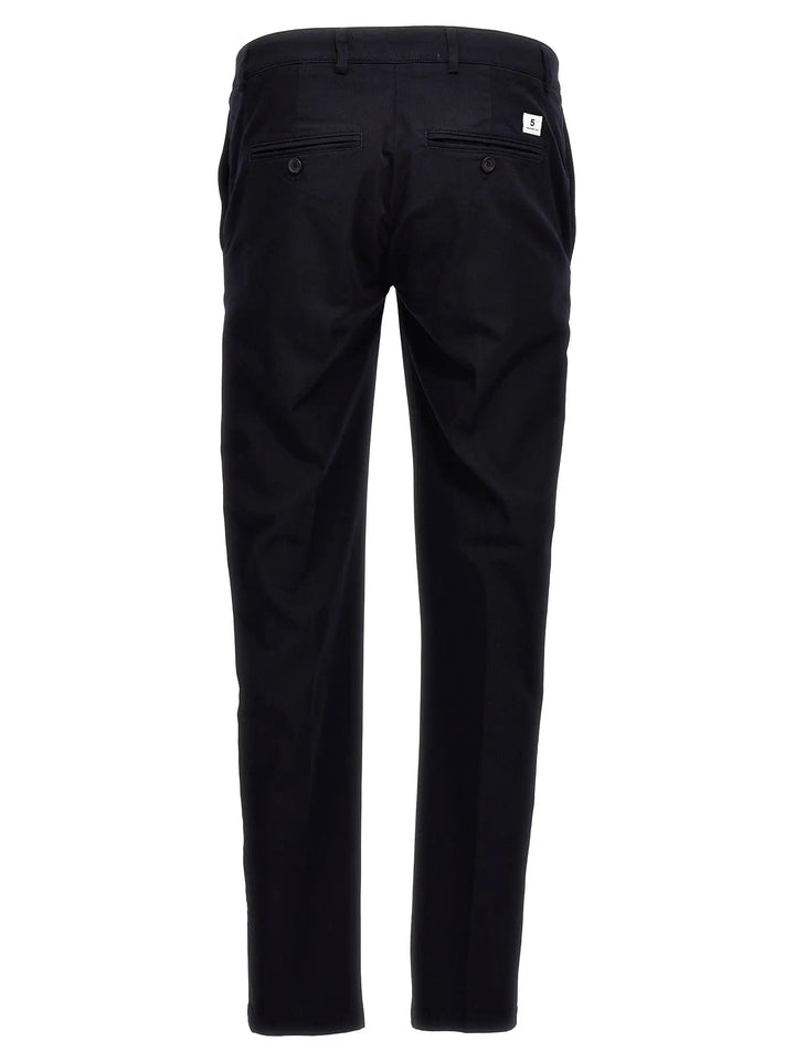 Department 5 Blue Cotton Casual Pants