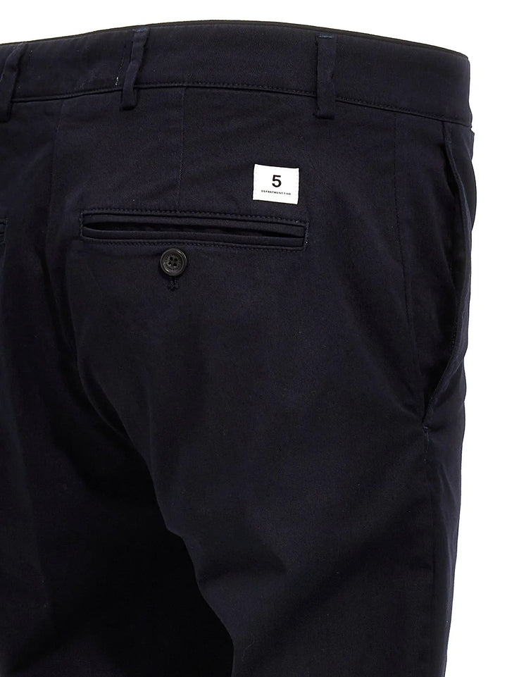 Department 5 Blue Cotton Casual Pants