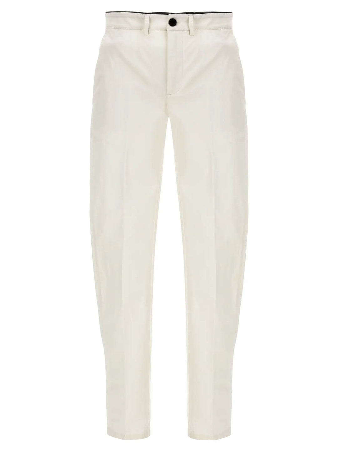 Department 5 White Cotton Casual Pants