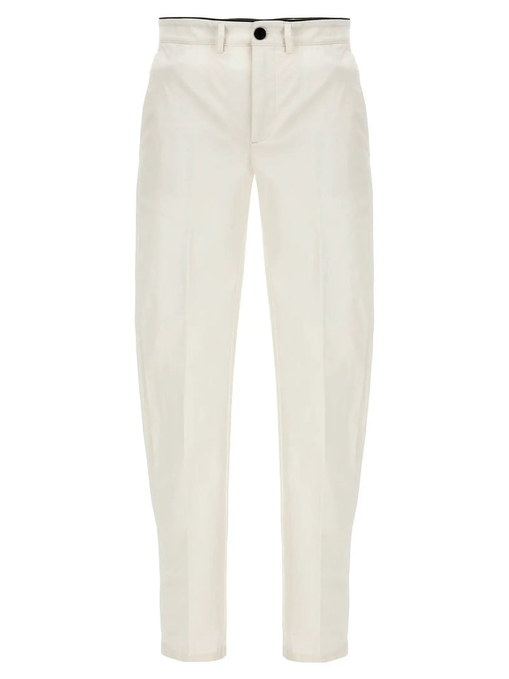 Department 5 White Cotton Casual Pants