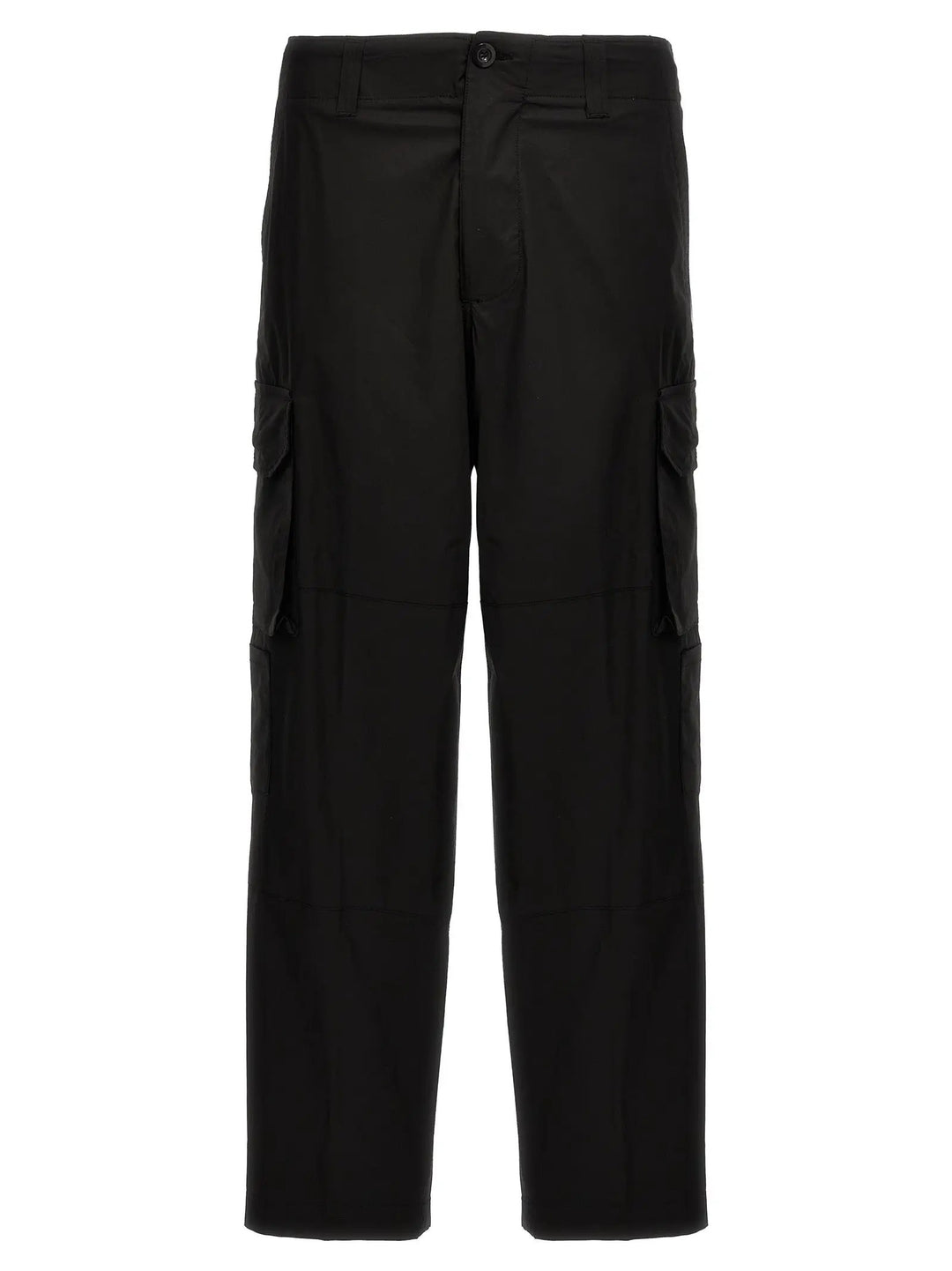 Department 5 Black Cotton Cargo Pants