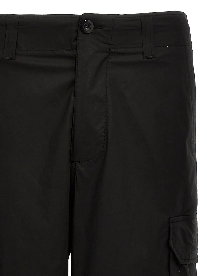 Department 5 Black Cotton Cargo Pants