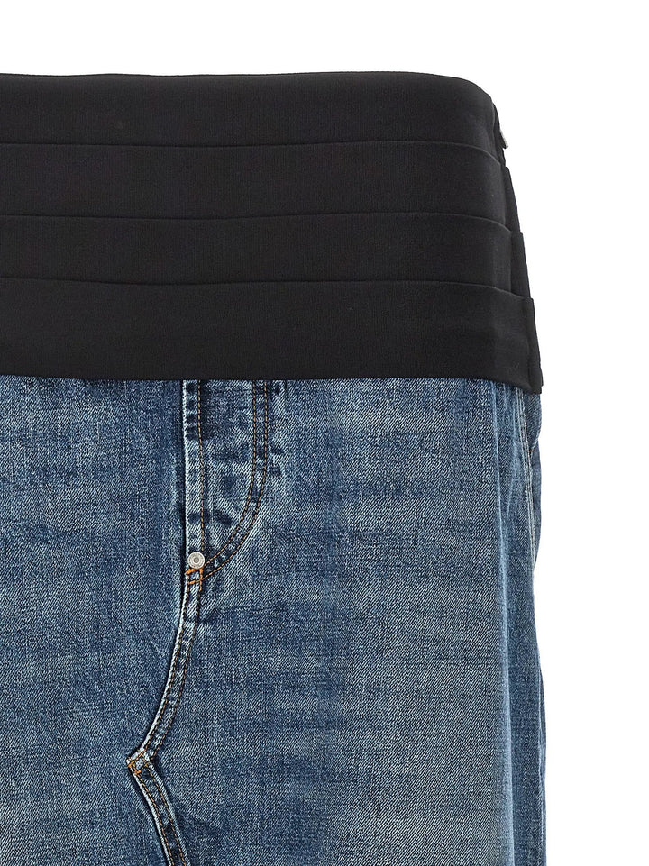 Stella McCartney Blue Cotton Mini Skirt