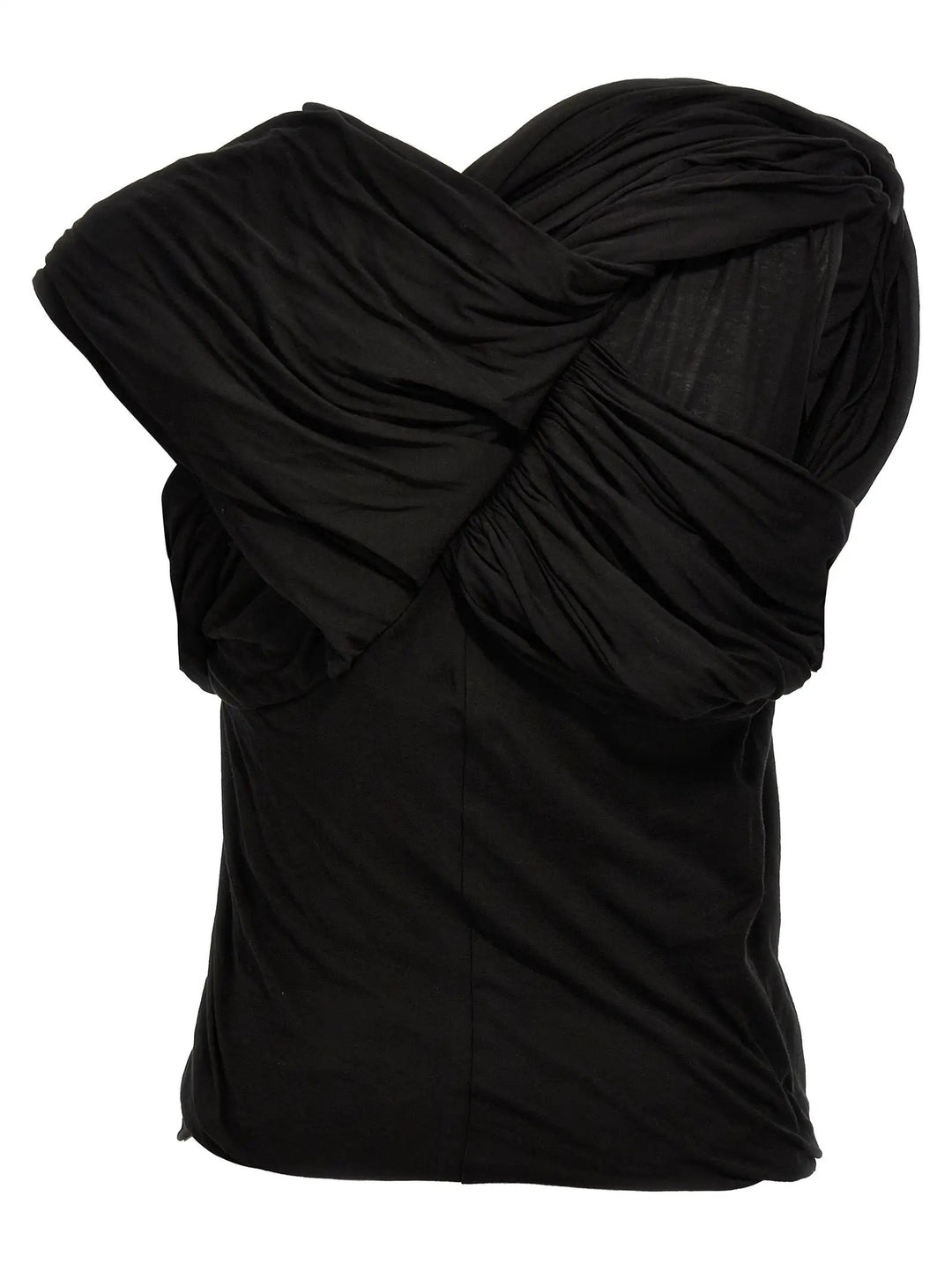 Rick Owens Black Cotton Tank Tops