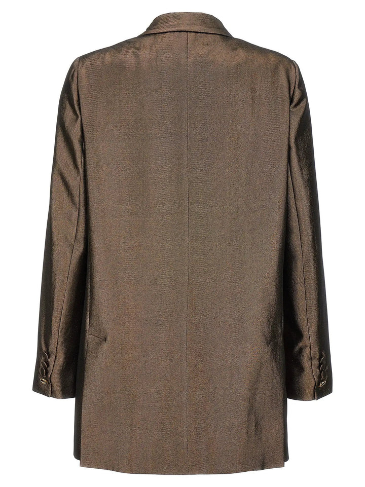 Max Mara Brown Silk Blazer