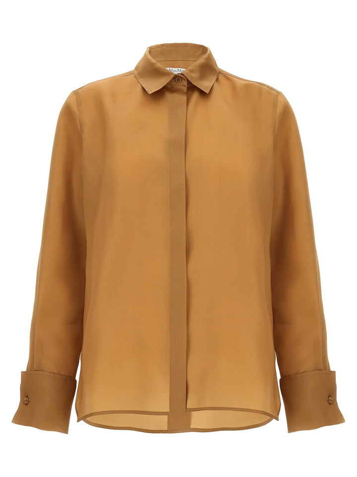 Max Mara Beige Silk Blouse