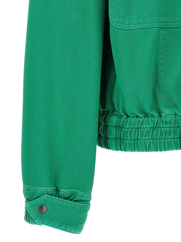 Max Mara Bicolor Cotton Full-Length Jacket