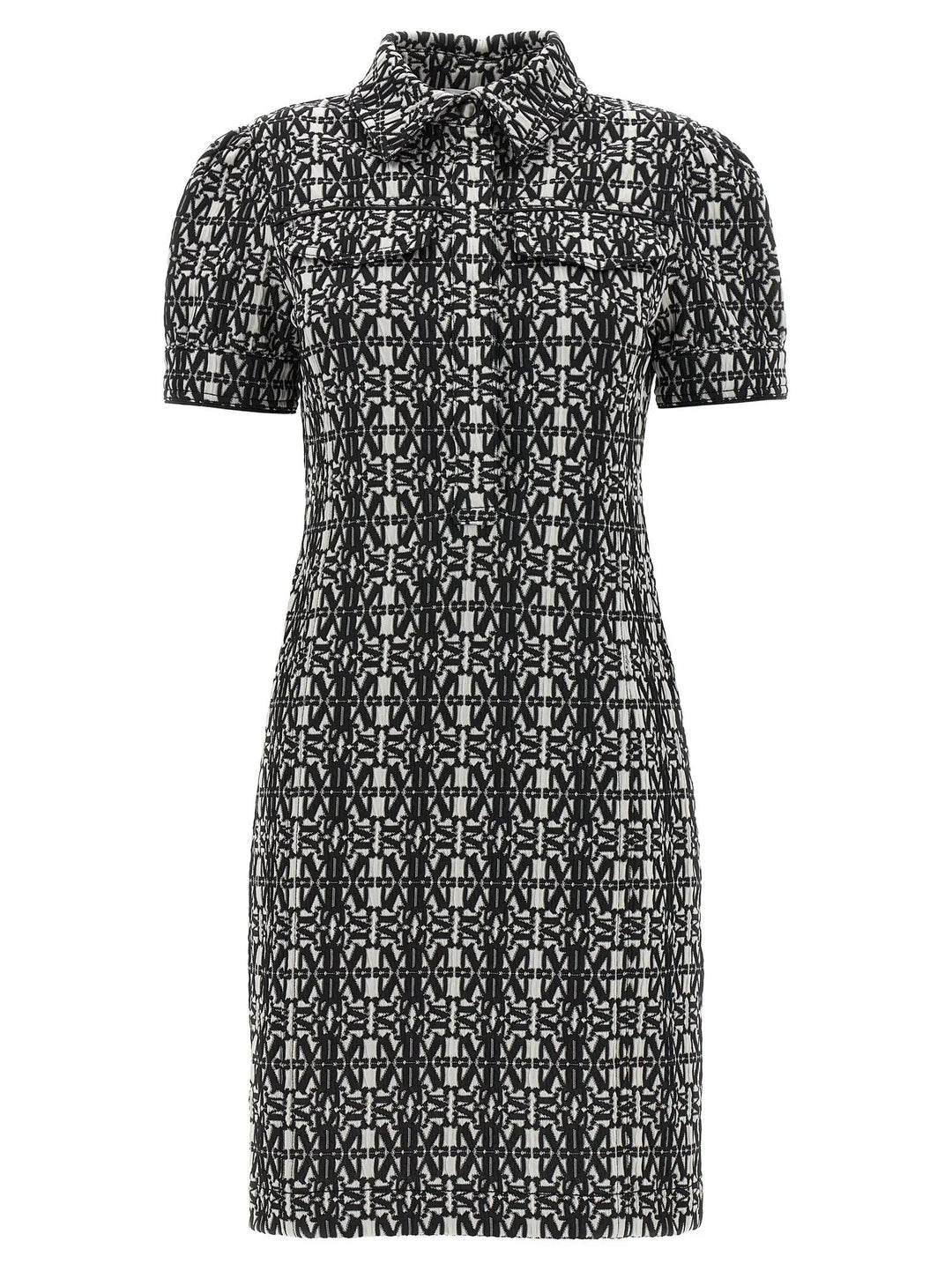 Max Mara Bicolor Polyester Short Dress