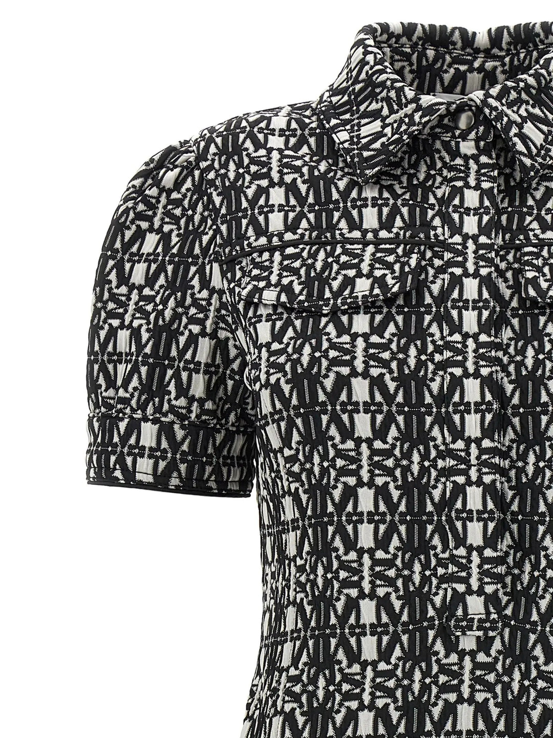 Max Mara Bicolor Polyester Short Dress