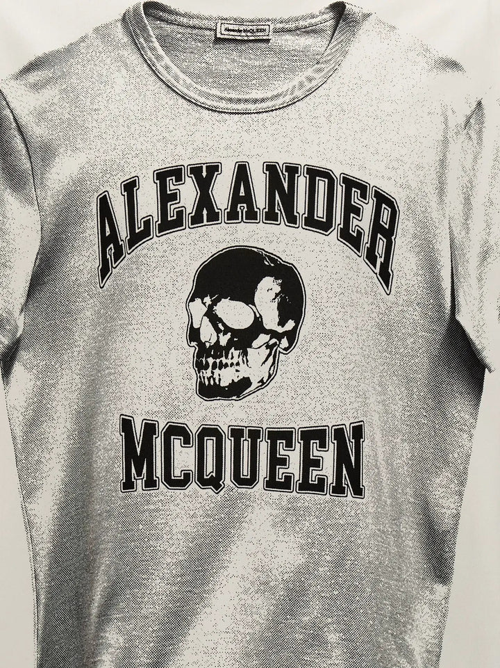 Alexander McQueen Bicolor Cotton T-Shirt