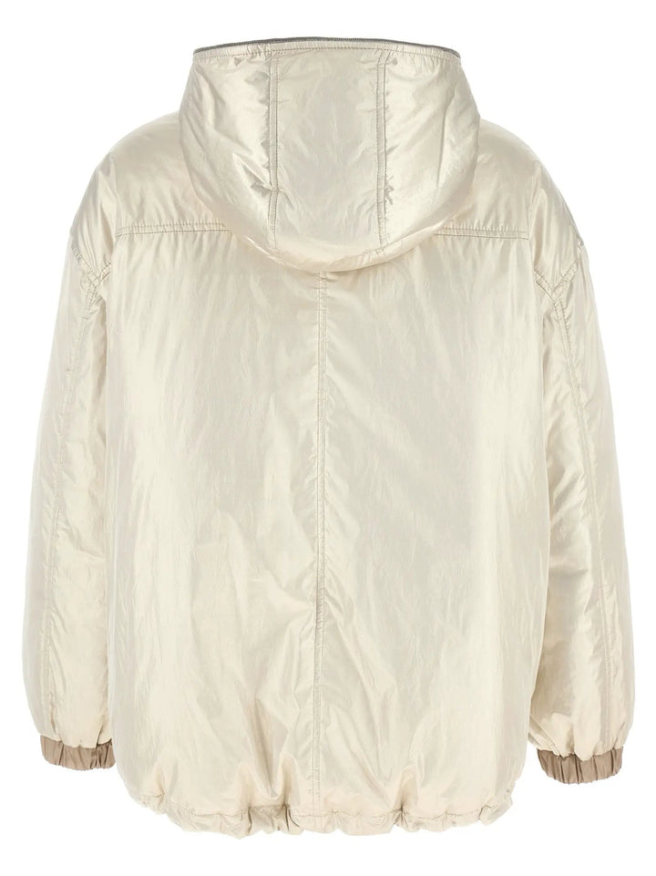 Brunello Cucinelli Beige Polyester Full-Length Jacket