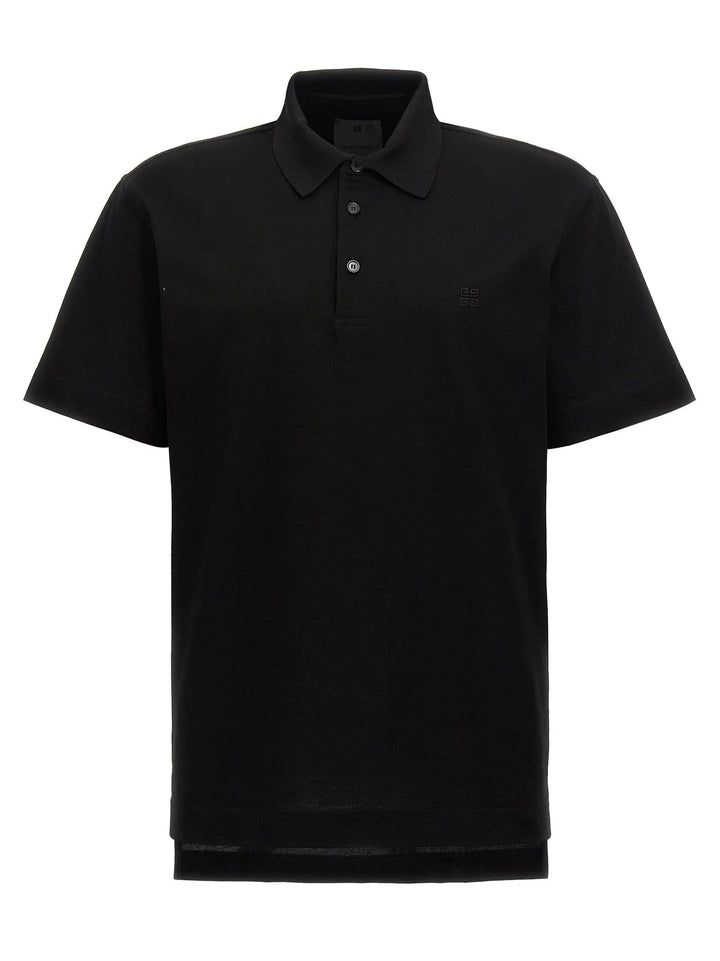 Givenchy Black Cotton Polo Shirt