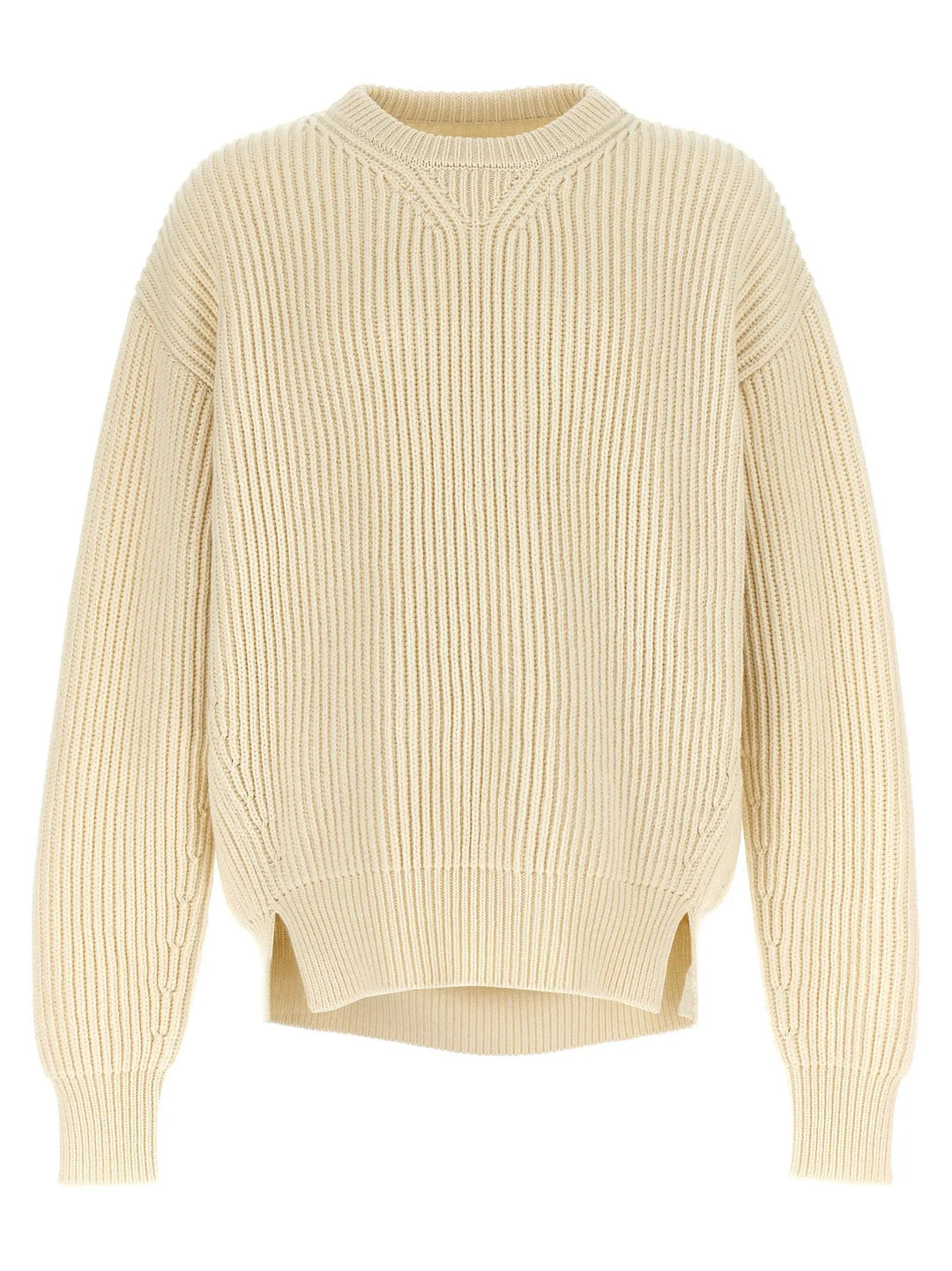 Jil Sander White Wool Cardigan