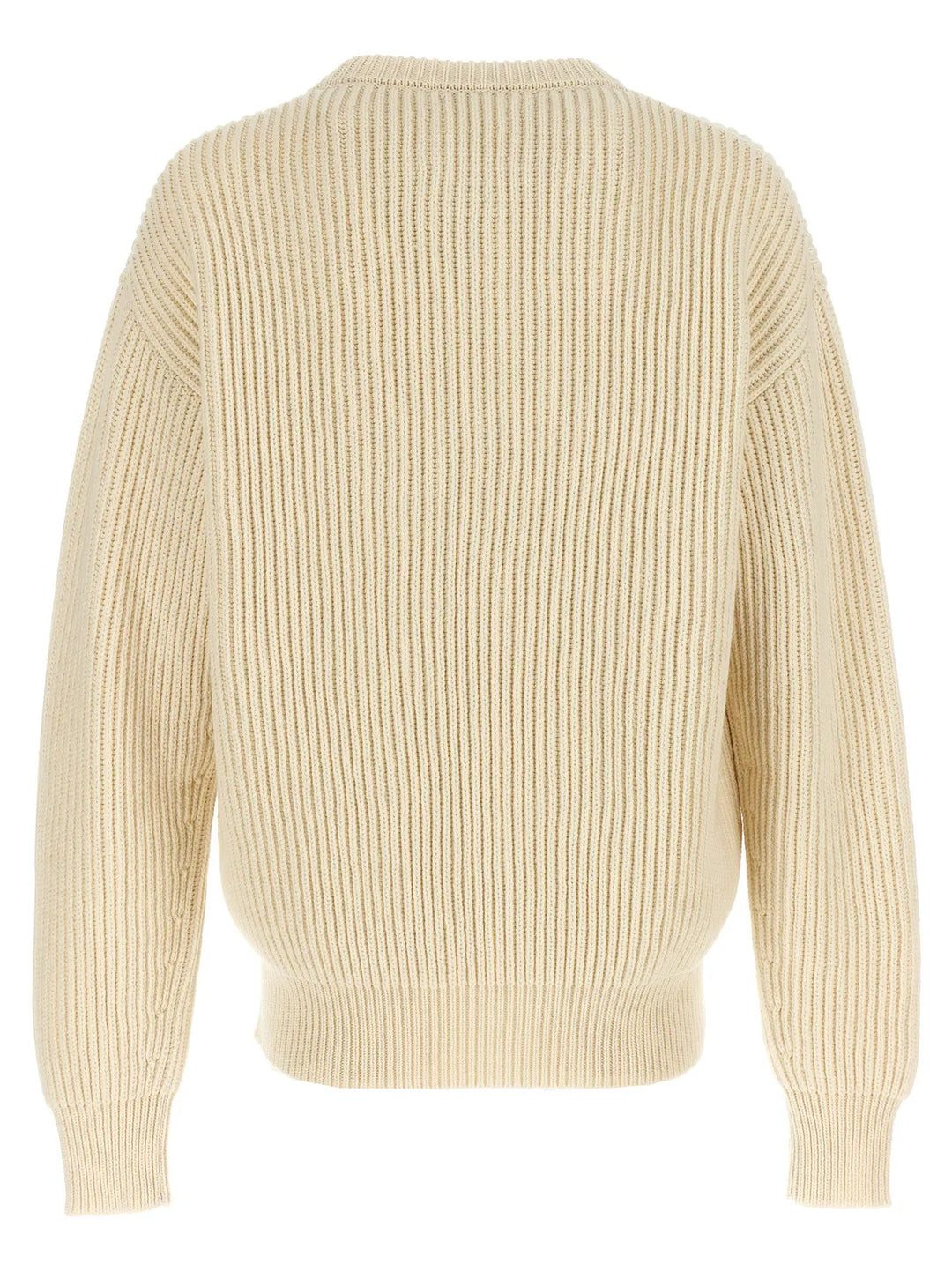 Jil Sander White Wool Cardigan