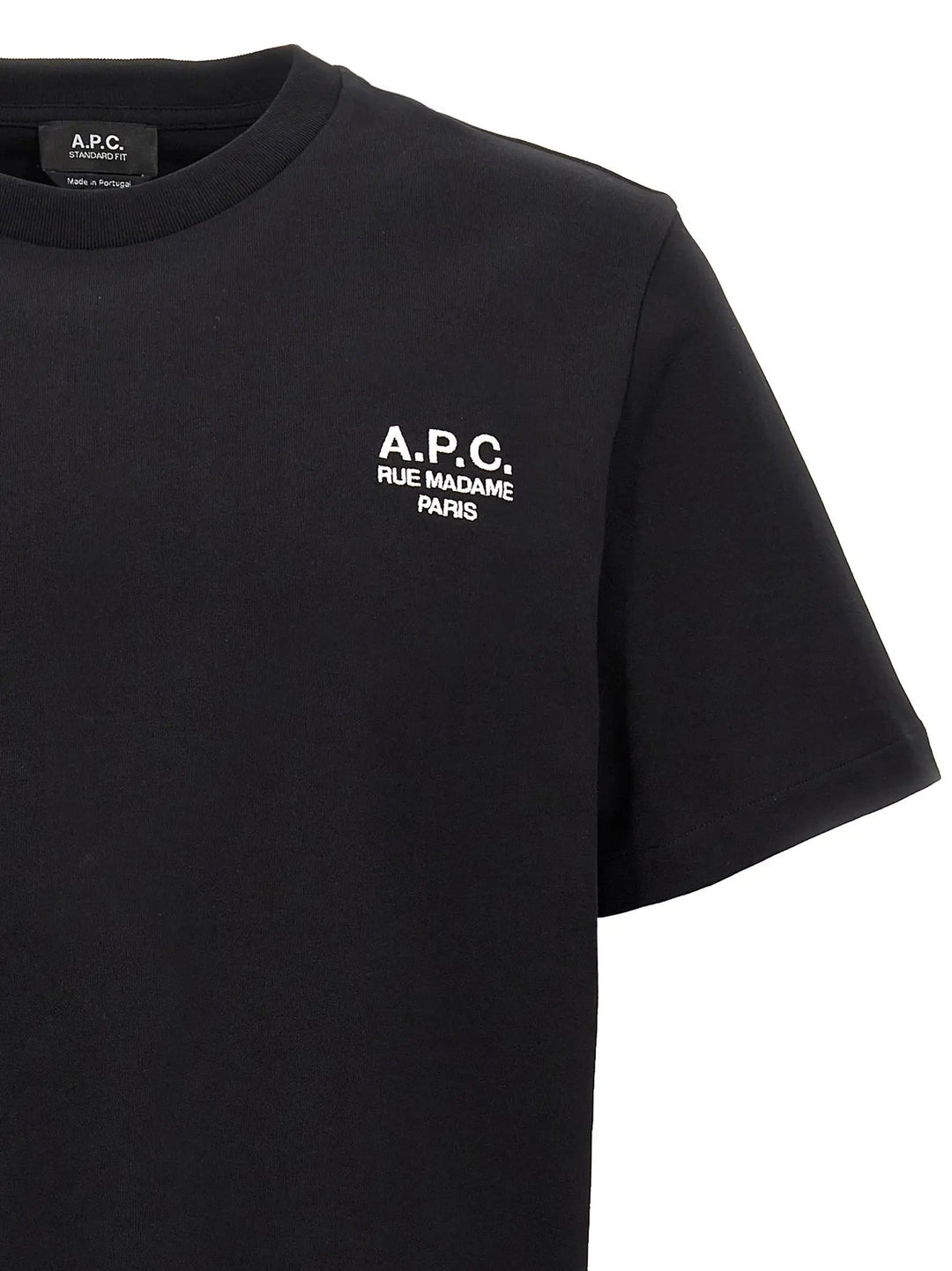 A.P.C. Black Cotton T-Shirt