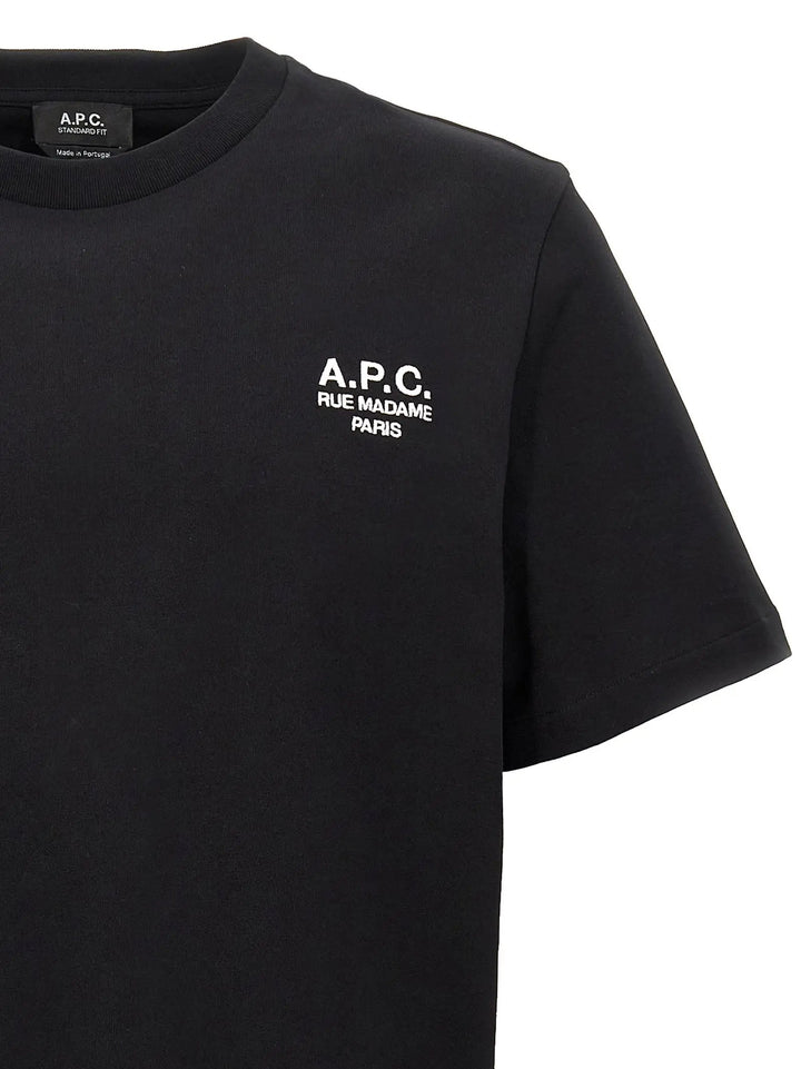 A.P.C. Black Cotton T-Shirt