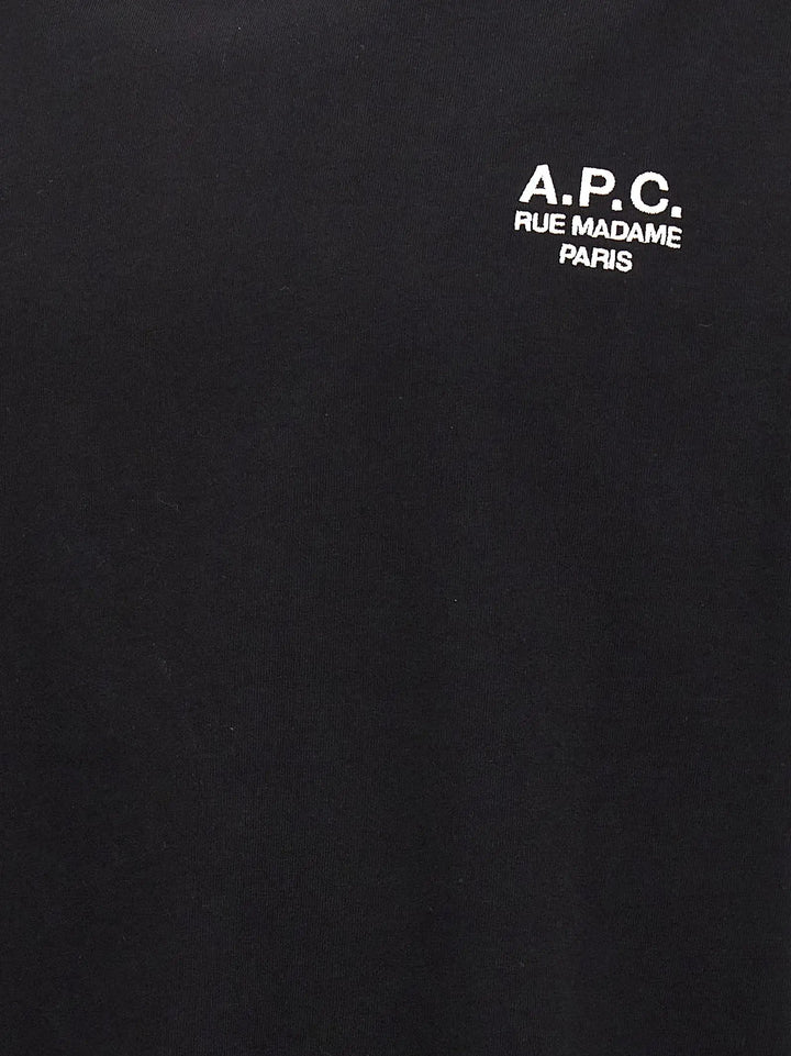 A.P.C. Black Cotton T-Shirt