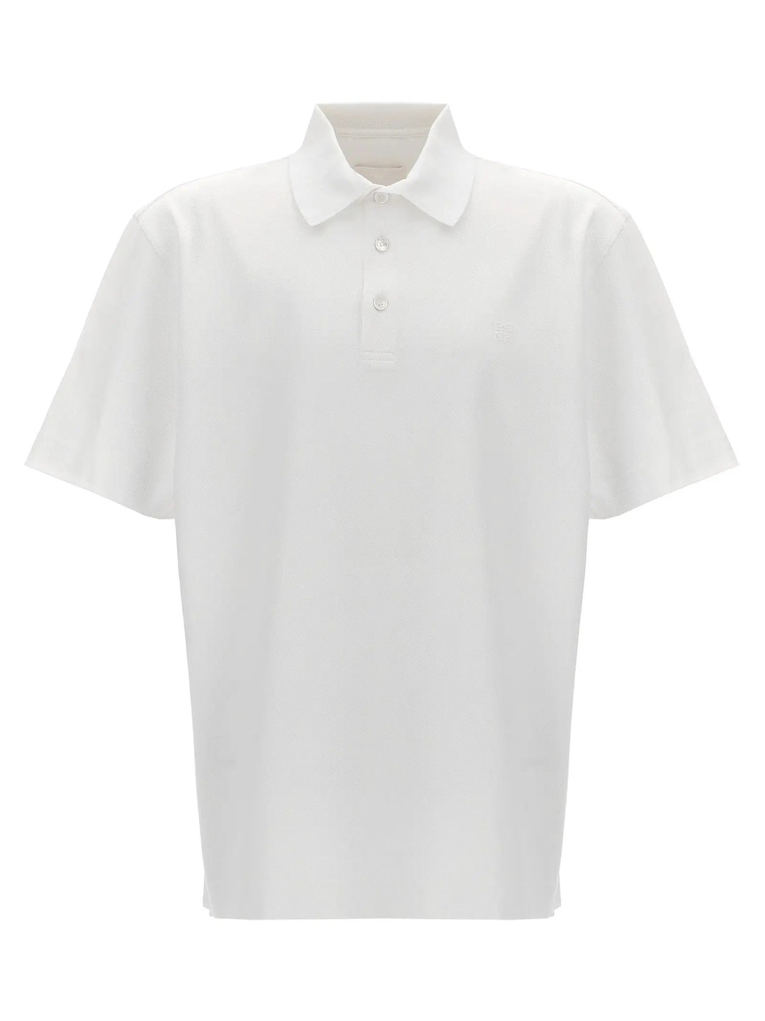 Givenchy White Cotton Polo Shirt