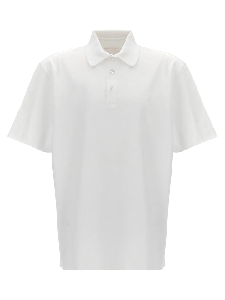 Givenchy White Cotton Polo Shirt