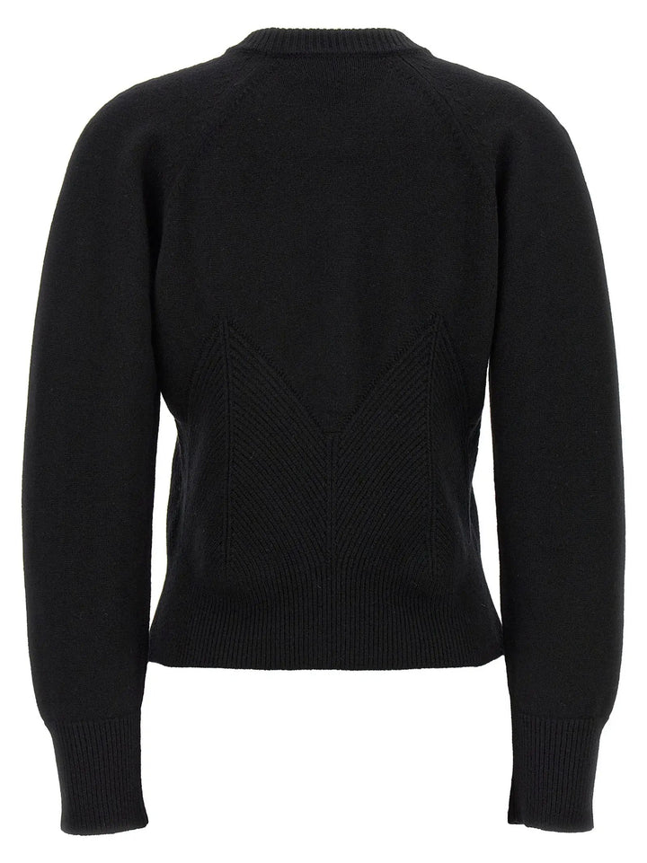 Alexander McQueen Black Wool Cardigan