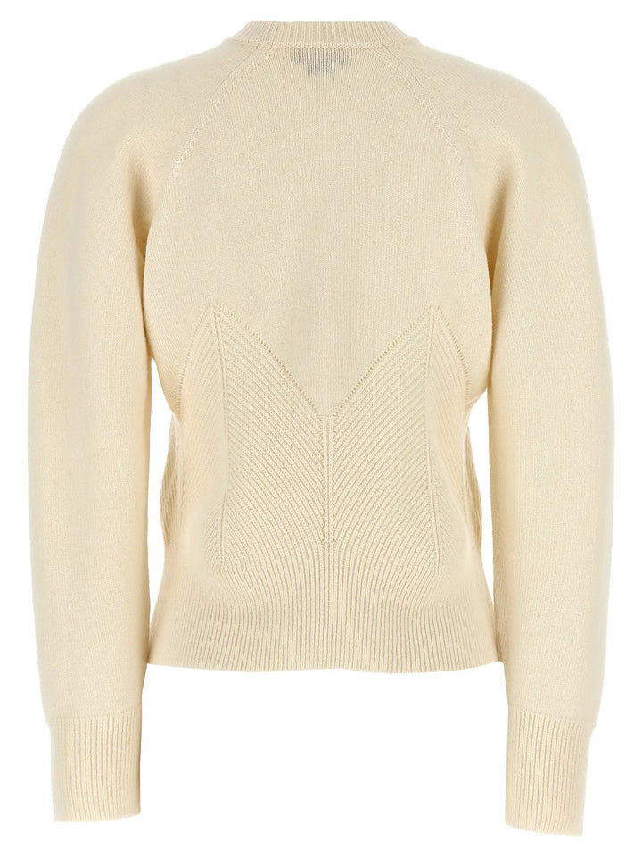 Alexander McQueen White Wool Cardigan