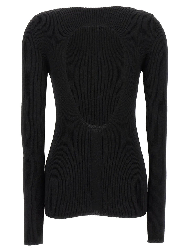 Rick Owens Black Wool Cardigan