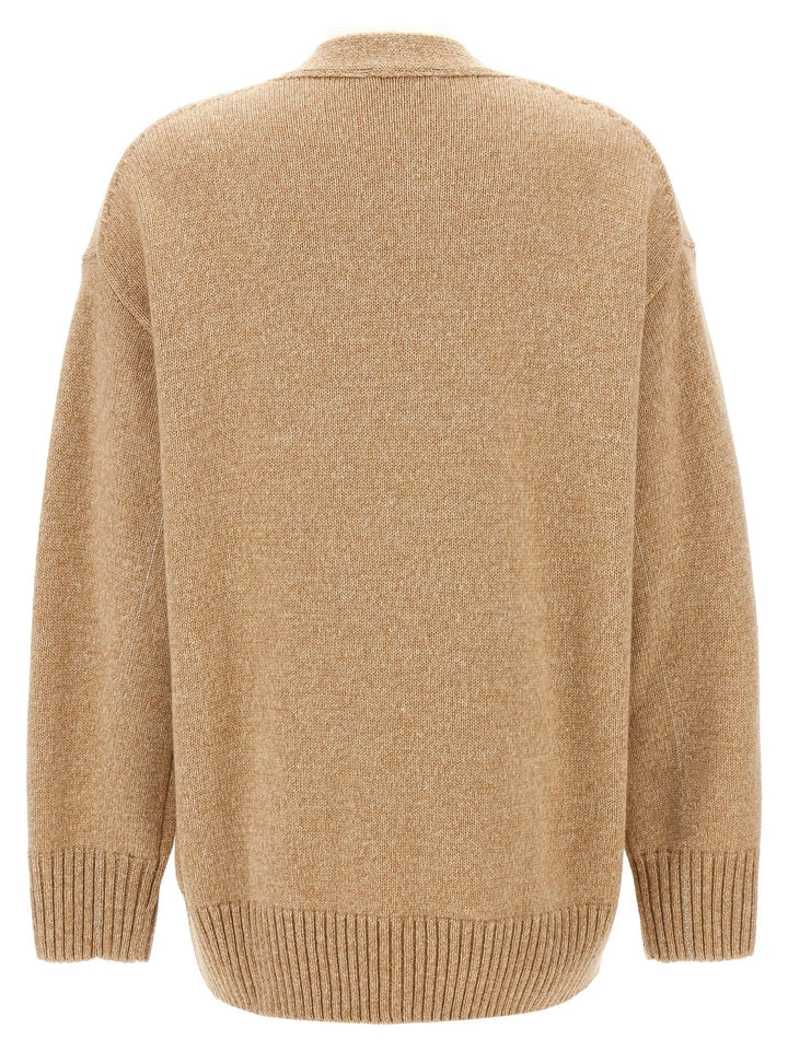 Paco Rabanne Beige Wool Cardigan