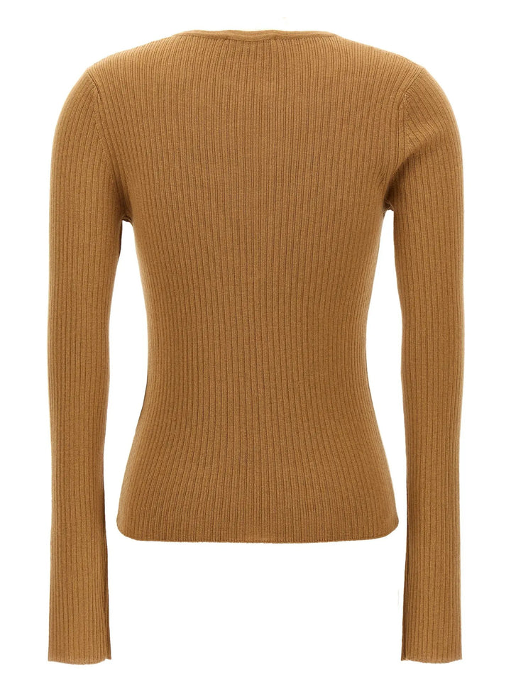 Max Mara Beige Silk Cardigan