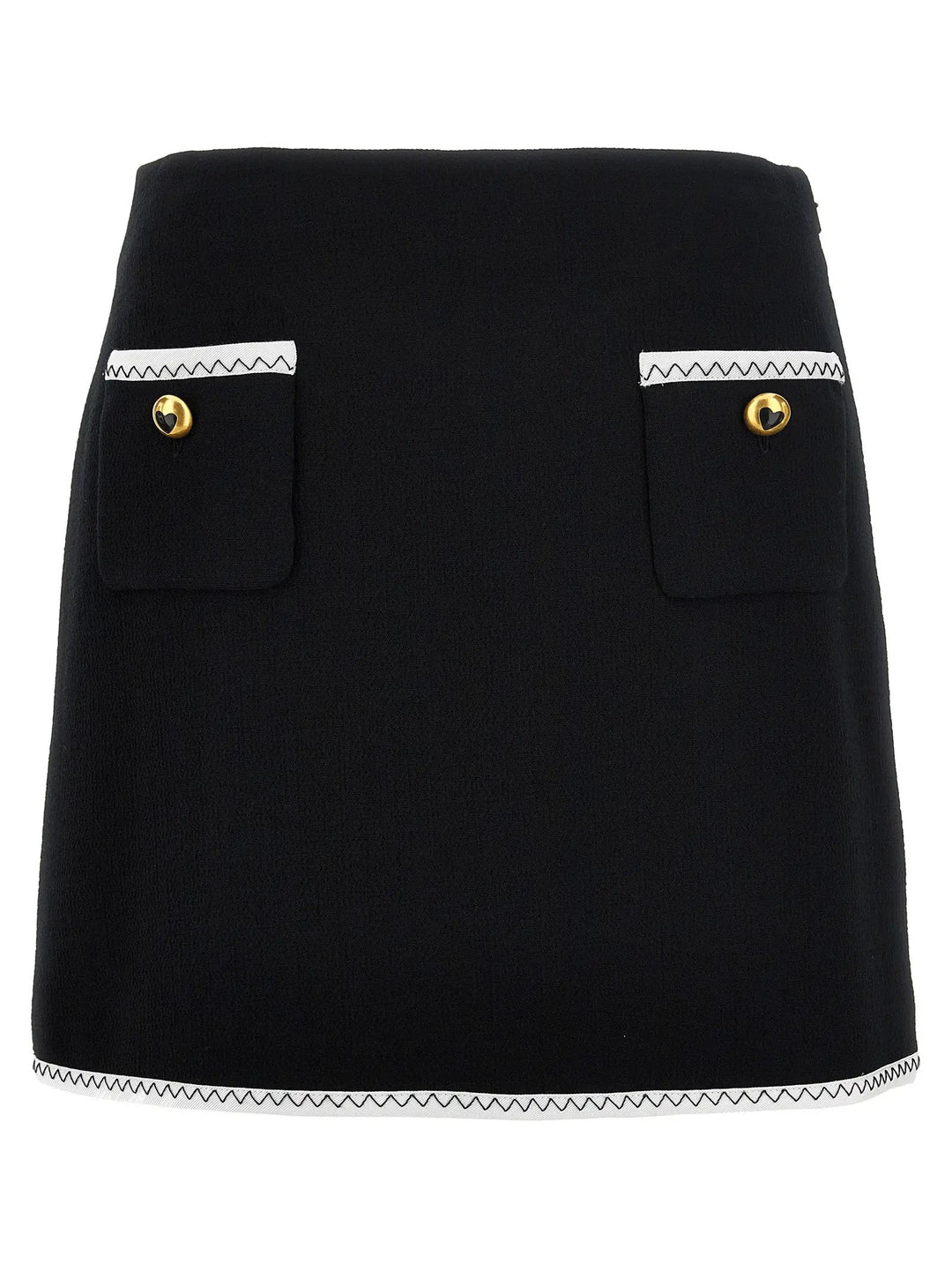 Moschino Bicolor Viscose Long Skirt