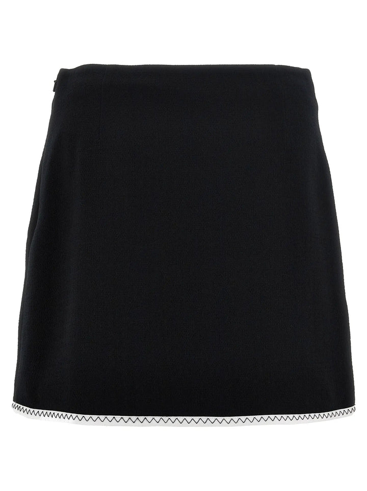 Moschino Bicolor Viscose Long Skirt