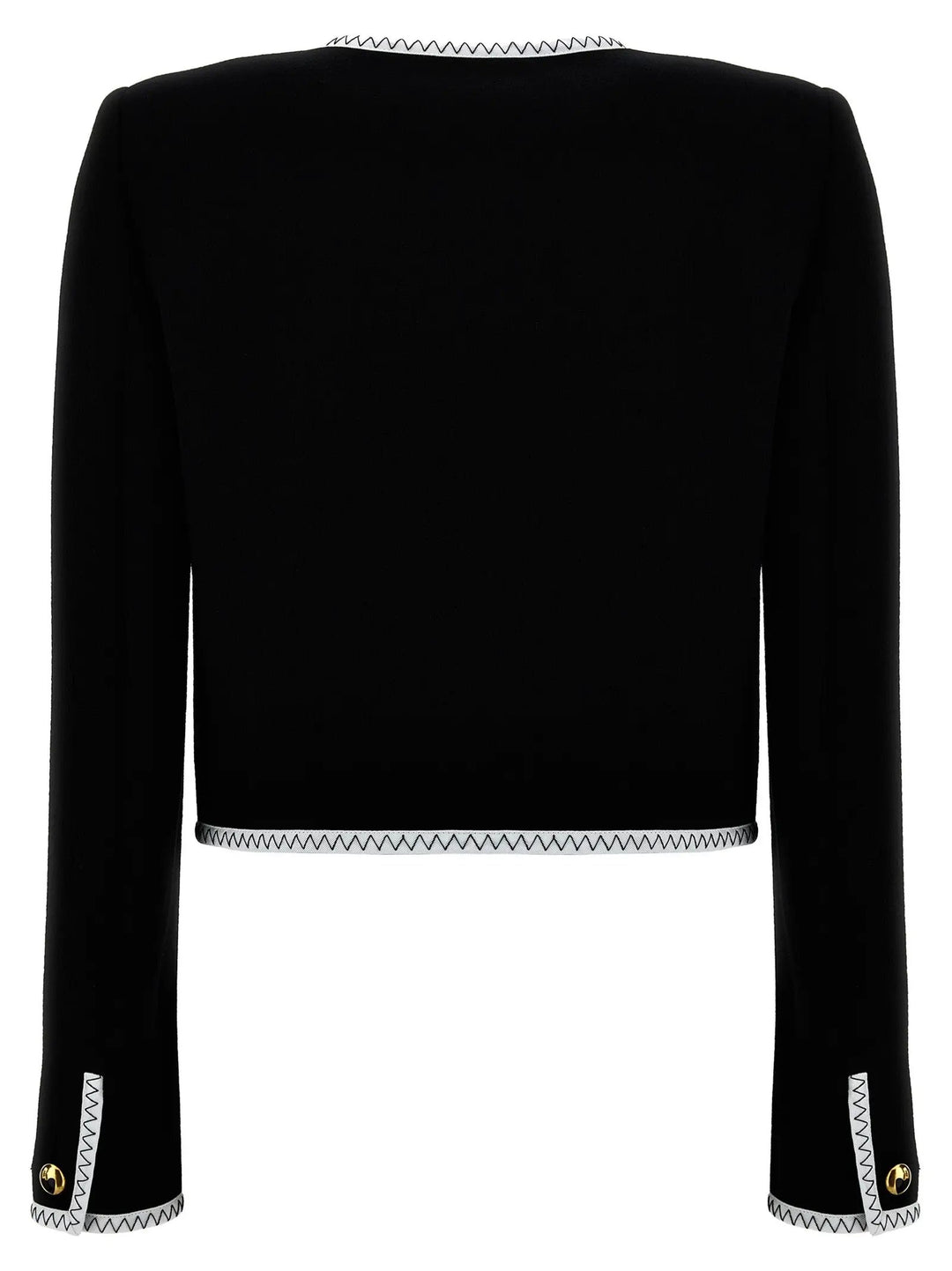 Moschino Bicolor Viscose Full-Length Jacket