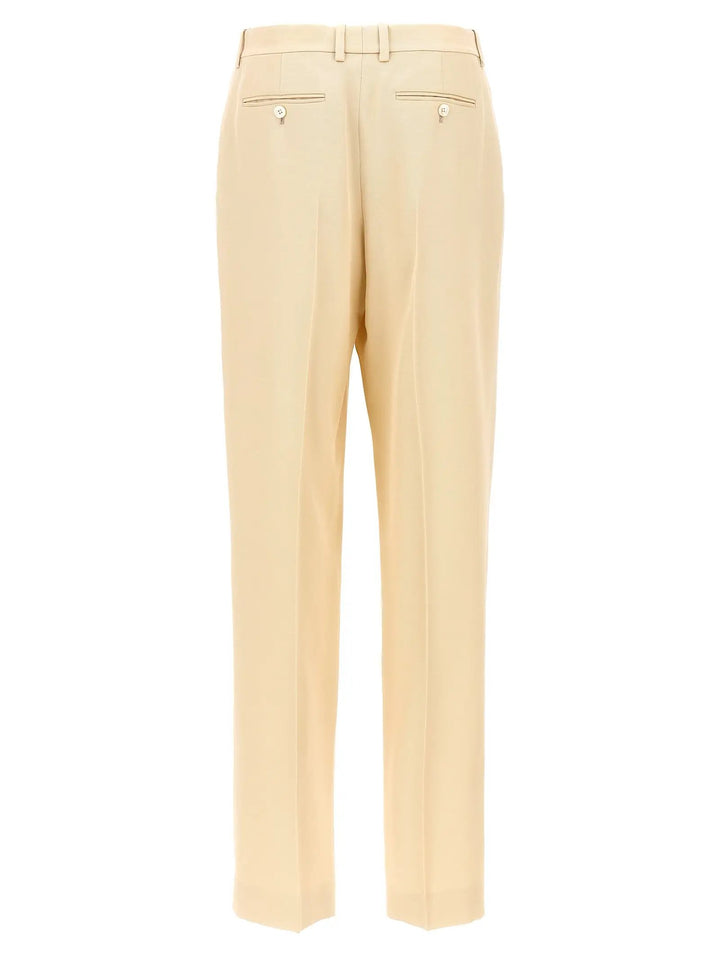Tom Ford Beige Silk Dress Pants