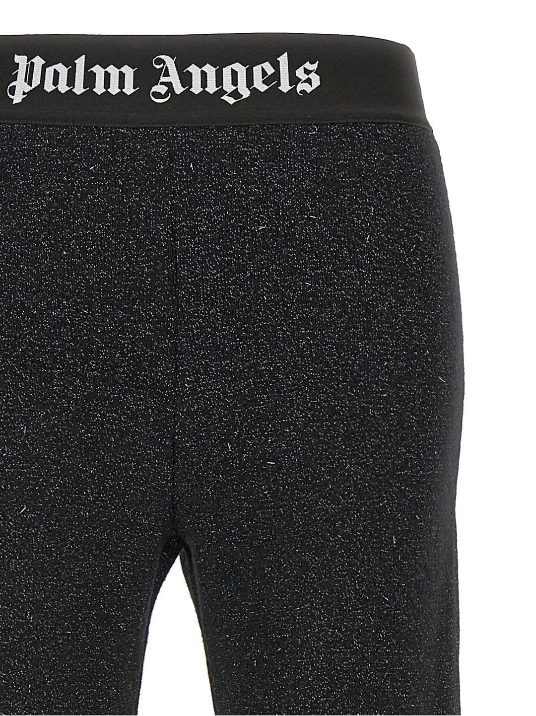 Palm Angels Black Viscose Flared Pants