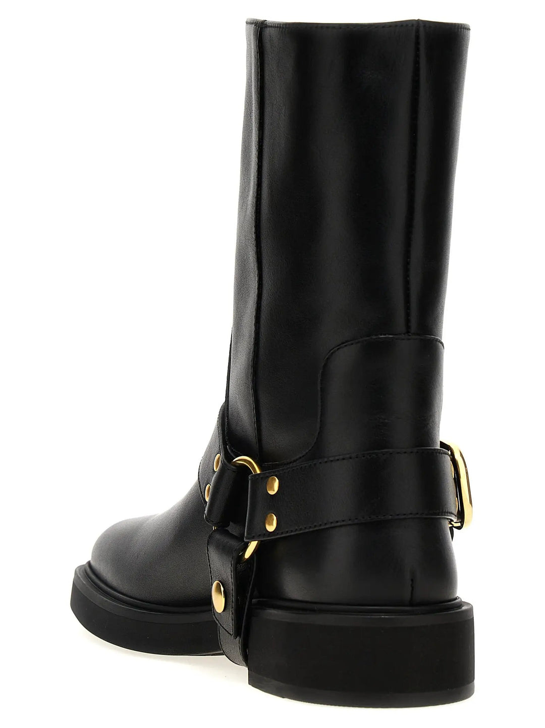 Valentino Garavani Black Calfskin Ankle Boots