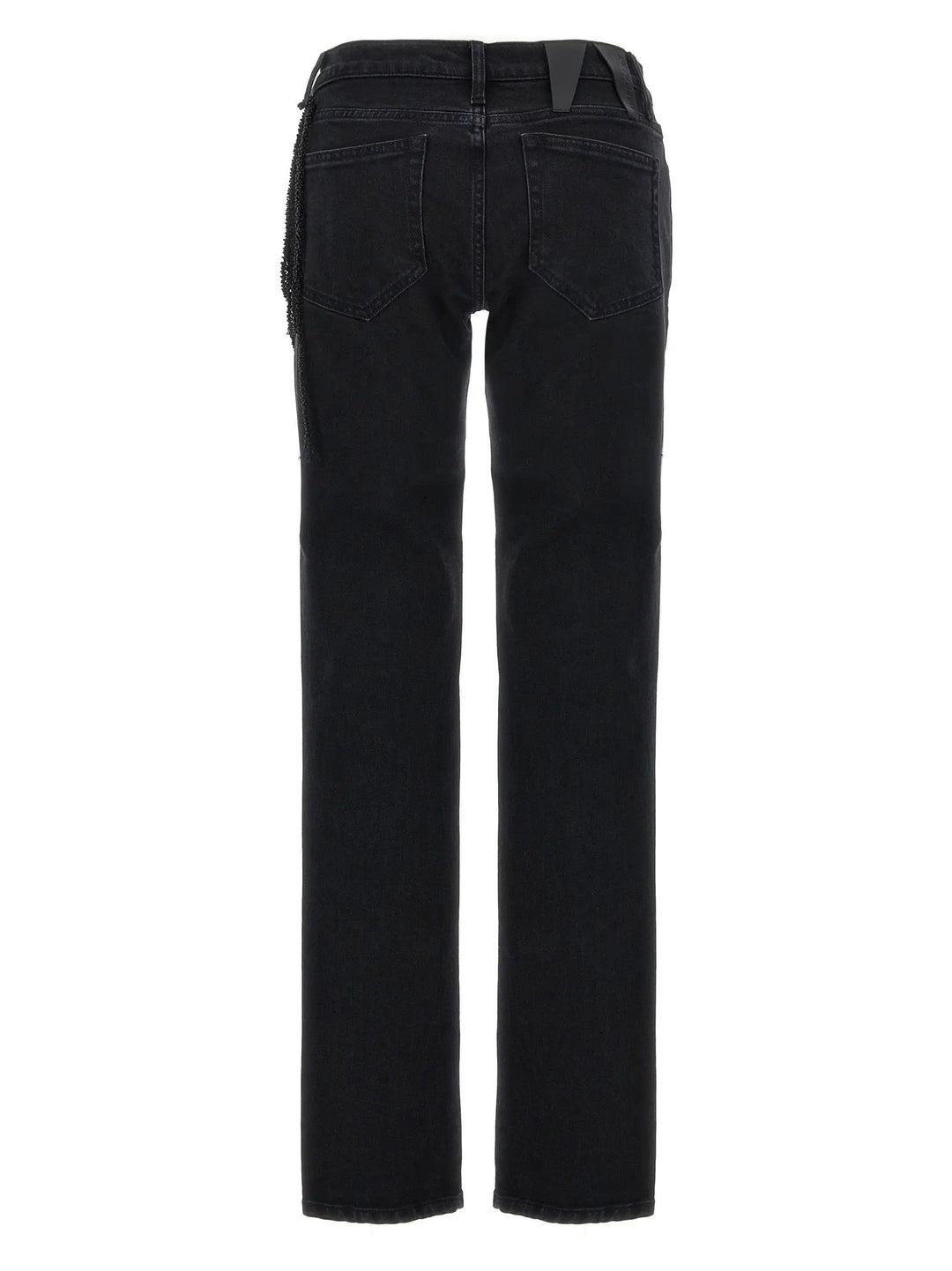 Darkpark Black Cotton Straight-Leg Jeans
