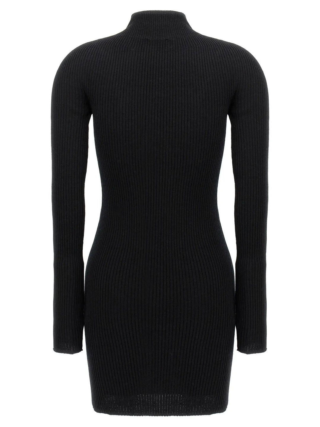 Courrèges Black Cotton Short Dress
