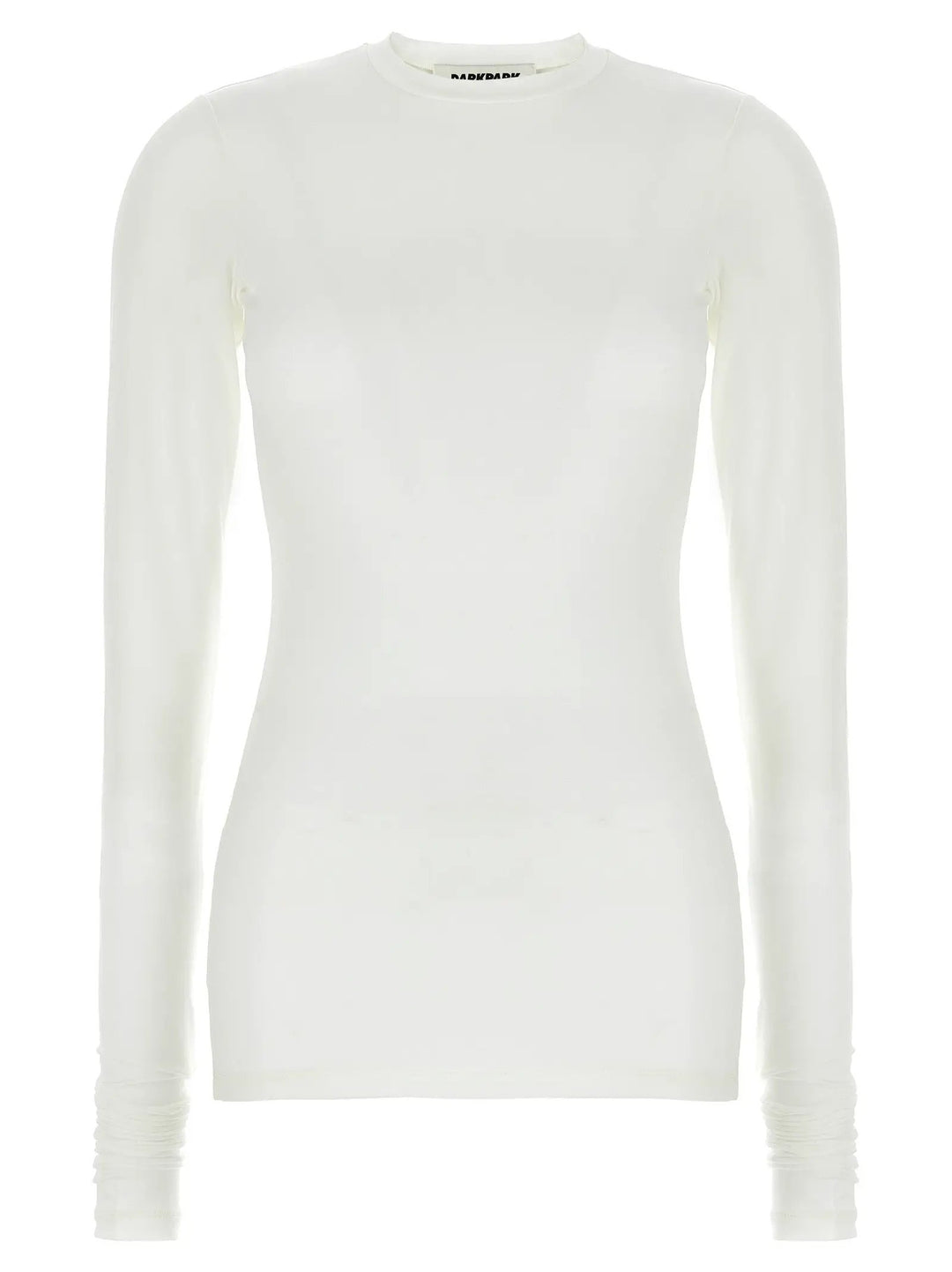 Darkpark White Polyester Long Sleeve T-Shirt