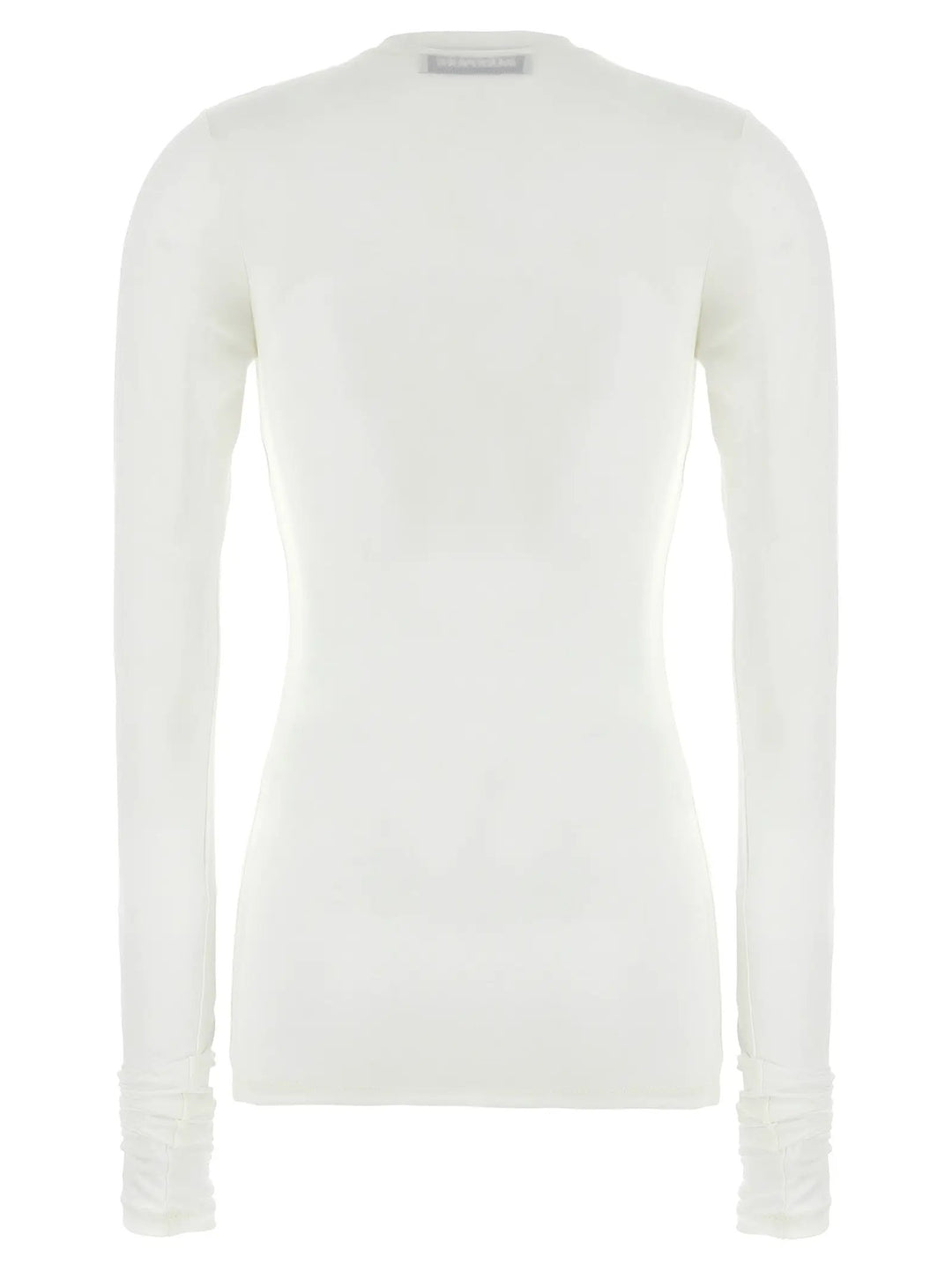 Darkpark White Polyester Long Sleeve T-Shirt
