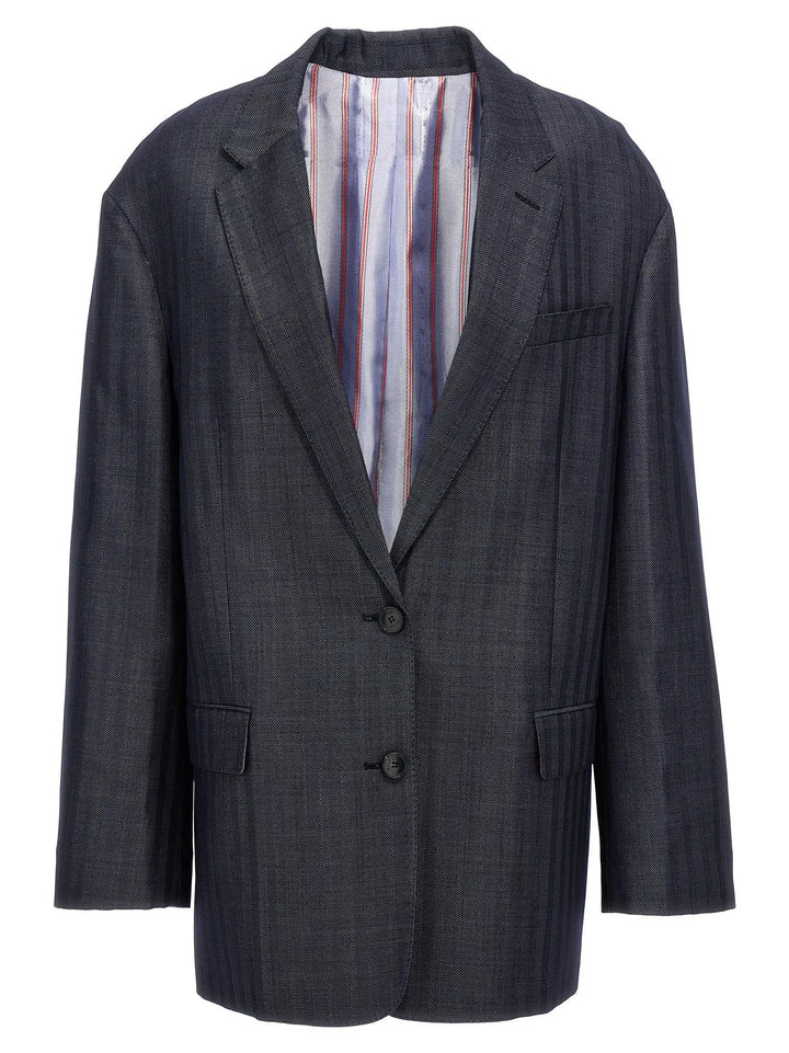Etro Blue Wool Blazer