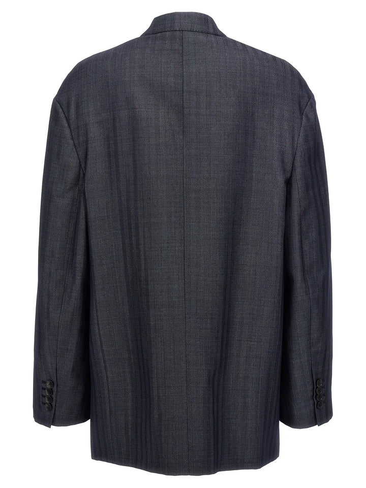 Etro Blue Wool Blazer